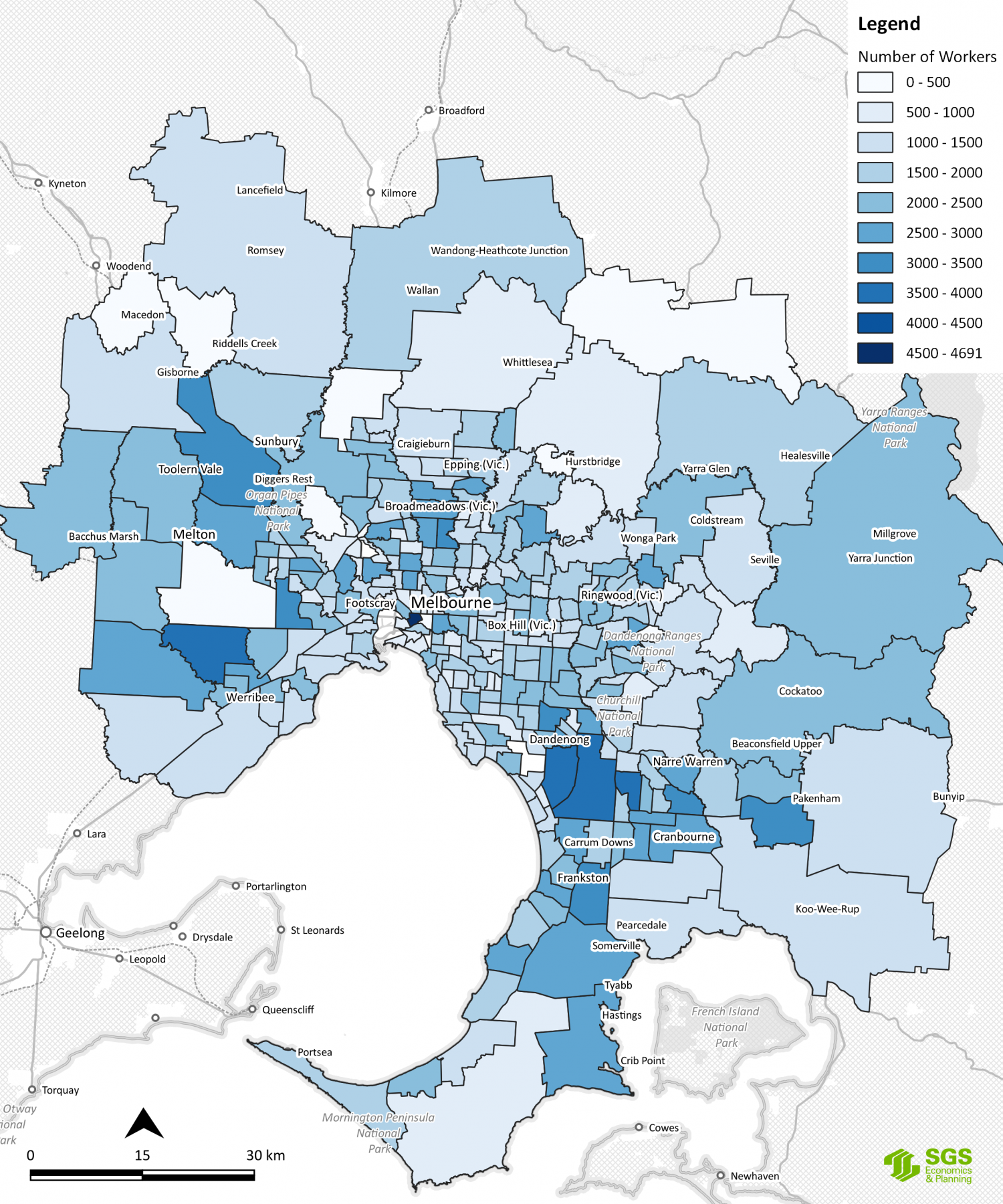 SGS Economics and Planning Casual Workers and COVID 19 number of workers melb
