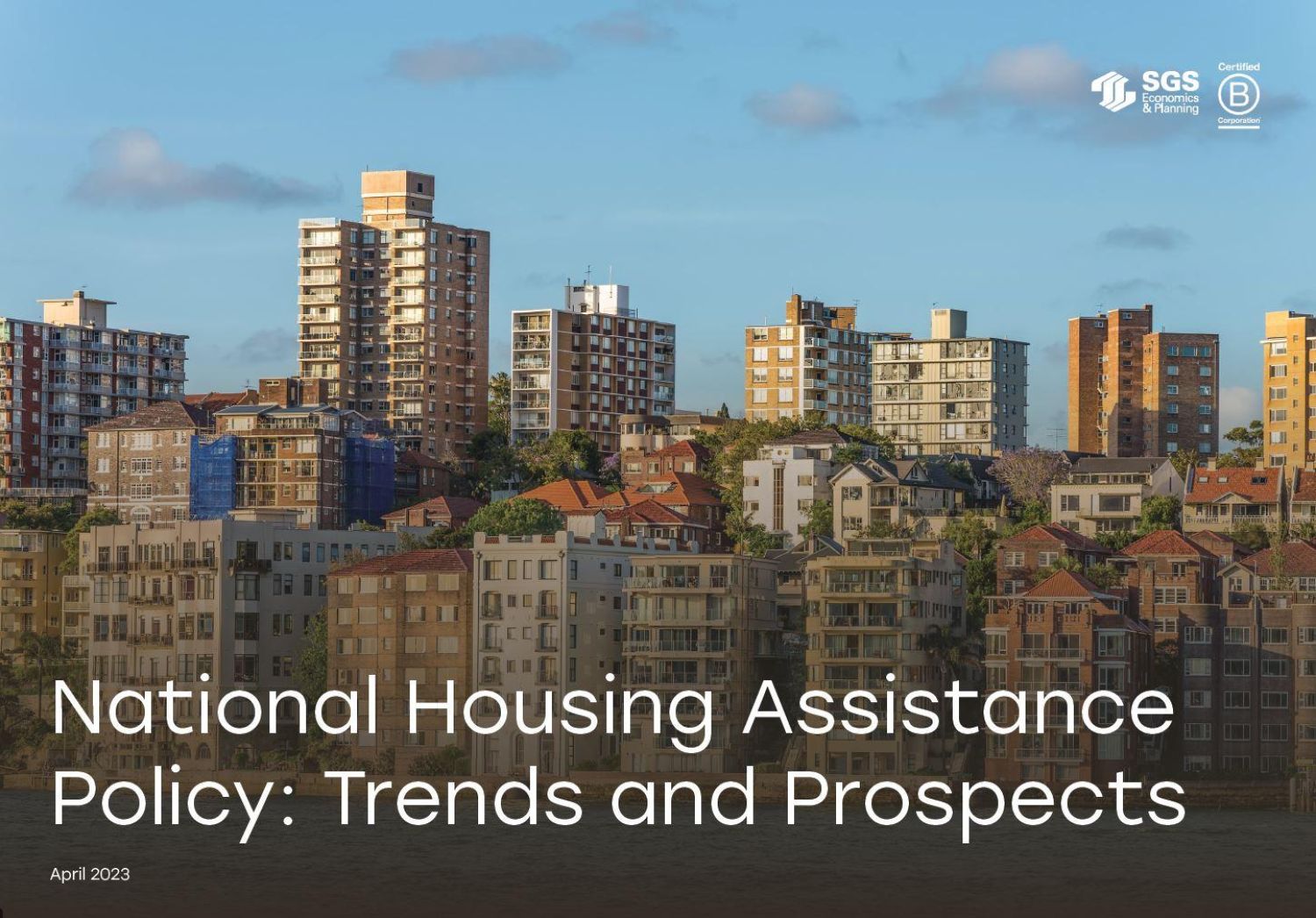 SGS Economics and Planning National Housing Policy Cover